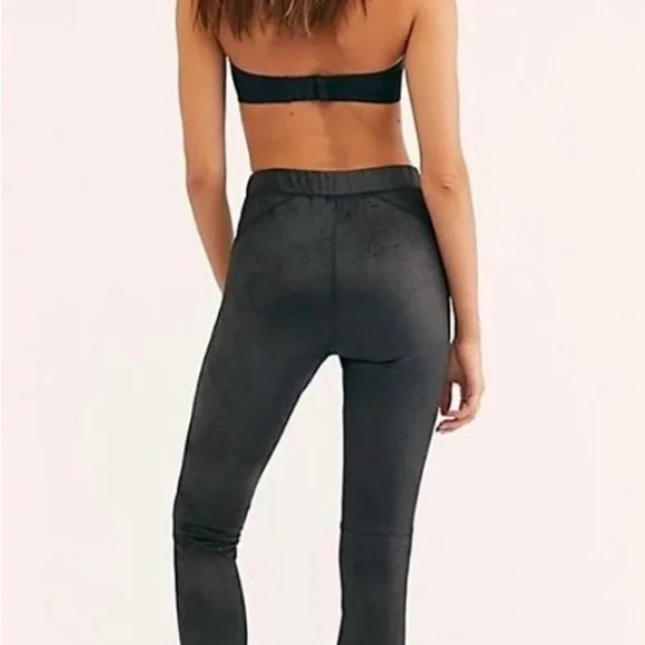 Free People Midnight Vegan Faux Suede Leggings - Picture 3 of 13